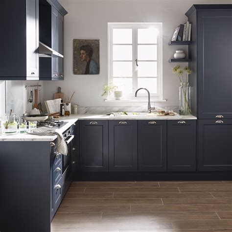 midnight blue kitchen cabinets ideas